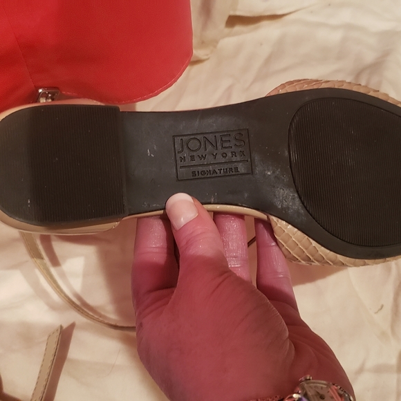 COPY - Snake Skin Ankle Strap Flats - Picture 5 of 6